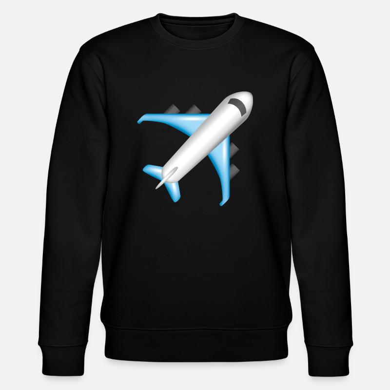 Smiley Plane - Sweat bio CHANGER Stanley/Stella Unisexe - noir