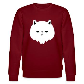 chat s'ennuie - Sweat bio CHANGER Stanley/Stella Unisexe - bordeaux - Devant - Nik (191cm) & Marisol (170cm)