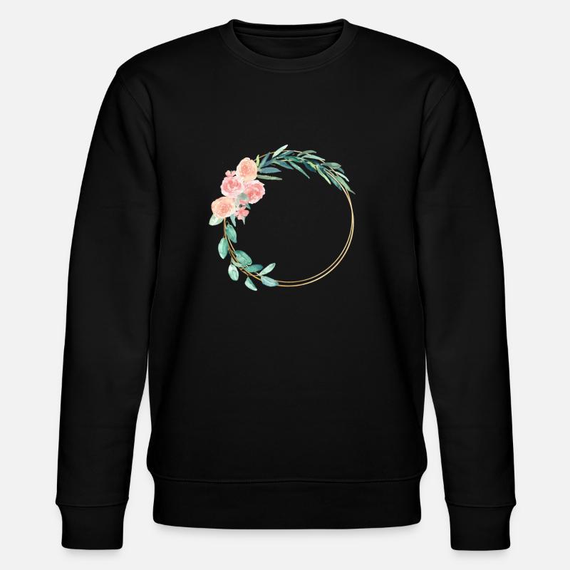 spring_wreath - Sweat bio CHANGER Stanley/Stella Unisexe - noir