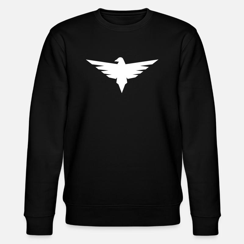 flying eagle - Stanley/Stella CHANGER Unisex Organic Sweatshirt - black
