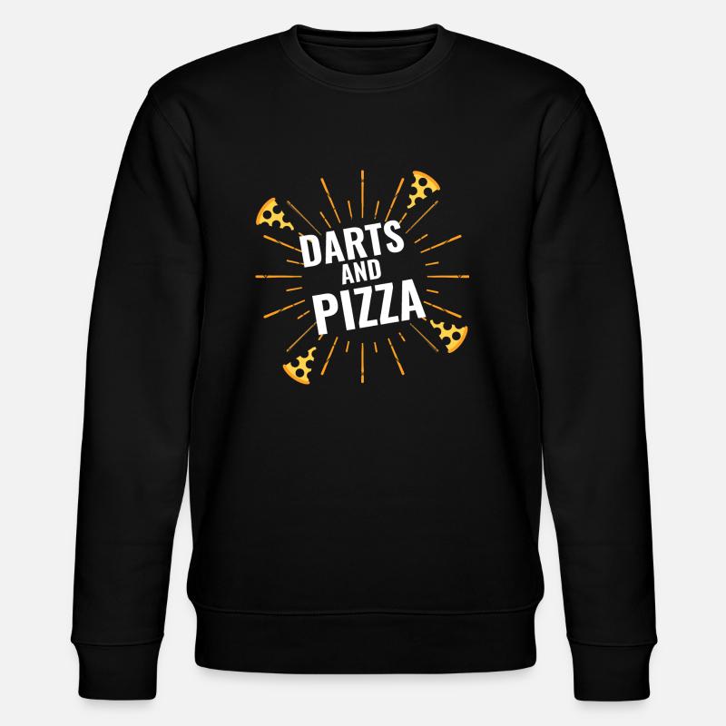 Fléchettes et pizza - Sweat bio CHANGER Stanley/Stella Unisexe - noir