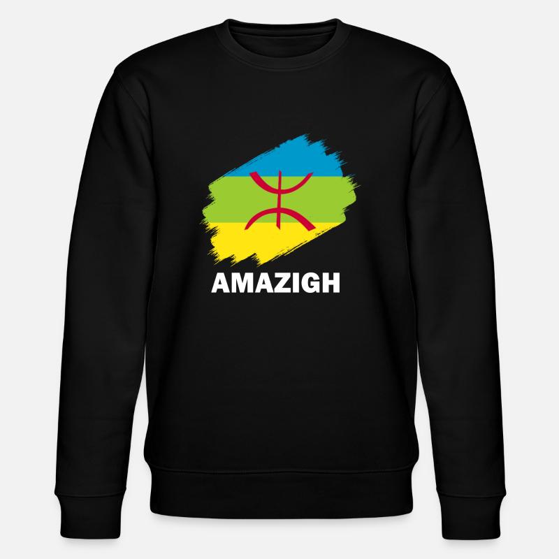 Amazigh - Stanley/Stella Unisex Bio-Sweatshirt CHANGER  - Schwarz