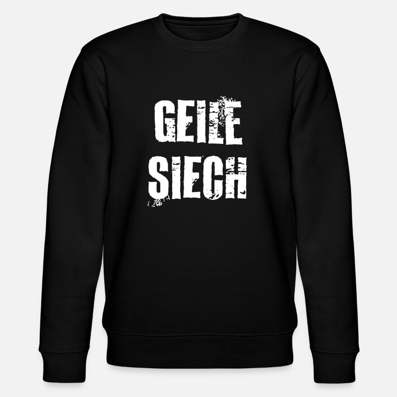 Schweizerdeutsch Geile Siech - Stanley/Stella Unisex Bio-Sweatshirt CHANGER  - Schwarz