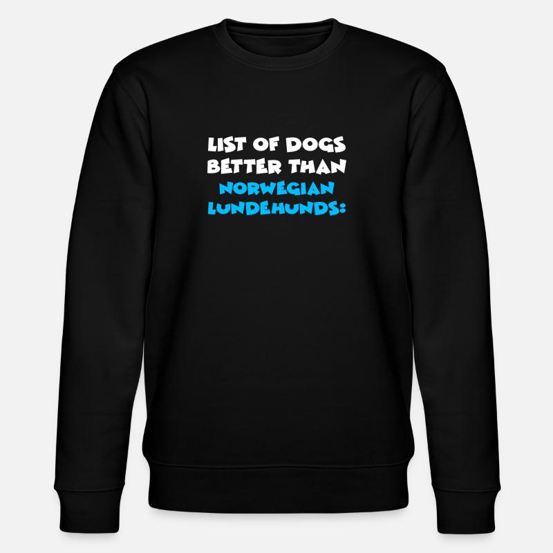 Norwegian Lundehund - Sweat bio CHANGER Stanley/Stella Unisexe - noir