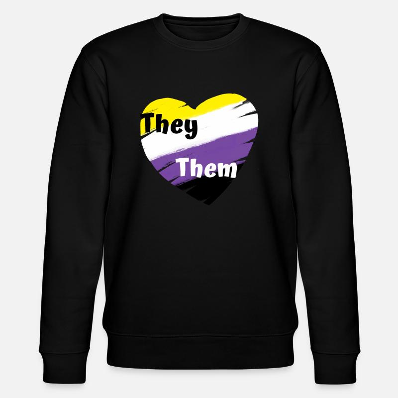 Non binary They Them - Sweat bio CHANGER Stanley/Stella Unisexe - noir