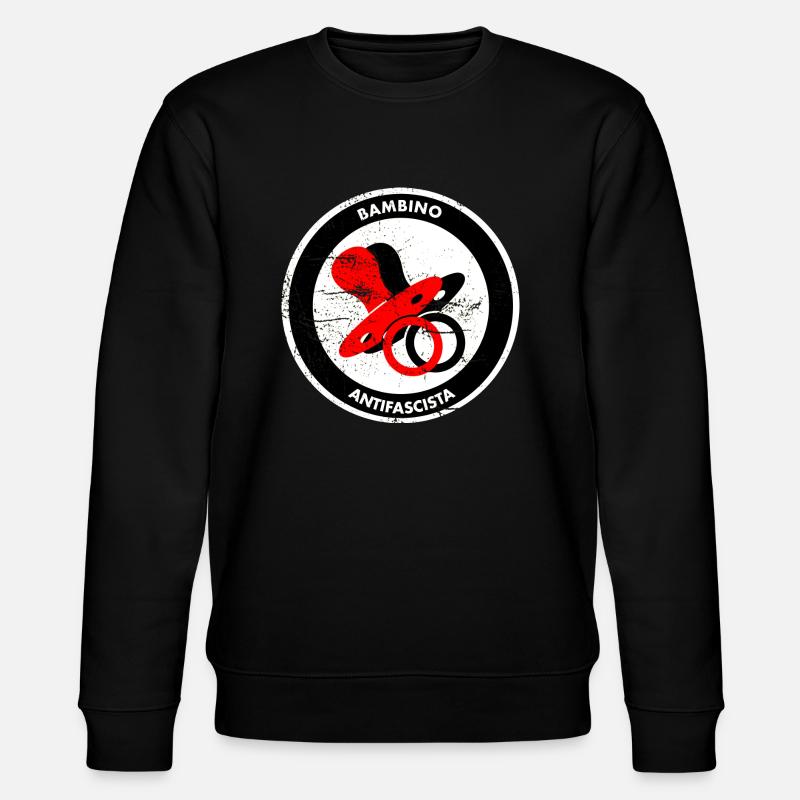 babmino antifascista - Stanley/Stella Unisex Bio-Sweatshirt CHANGER - Schwarz
