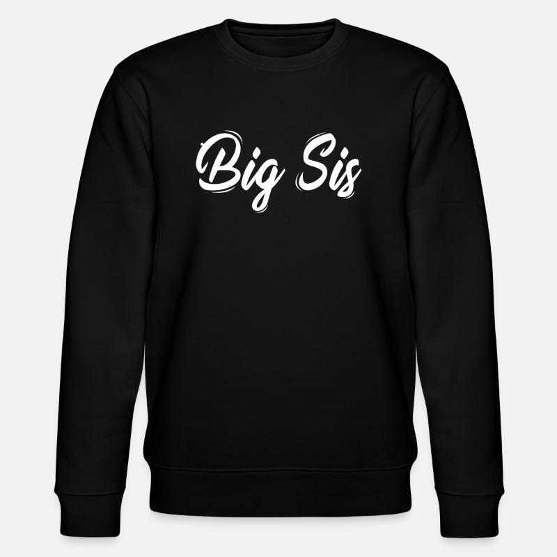 Große Schwester - Stanley/Stella Unisex Bio-Sweatshirt CHANGER  - Schwarz
