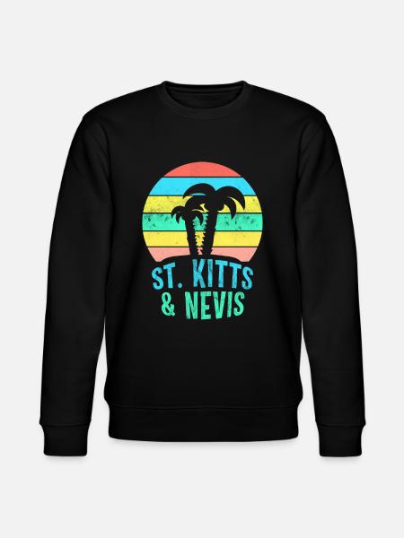 ST. KITTS & NEVIS - Stanley/Stella CHANGER Unisex Organic Sweatshirt - black