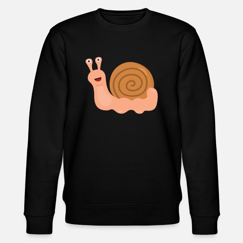 Schnecke - Stanley/Stella Unisex Bio-Sweatshirt CHANGER  - Schwarz