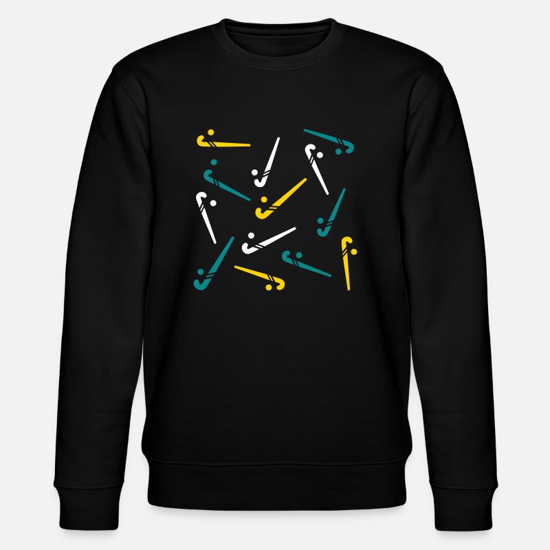 Hockeyschläger - Stanley/Stella Unisex Bio-Sweatshirt CHANGER  - Schwarz