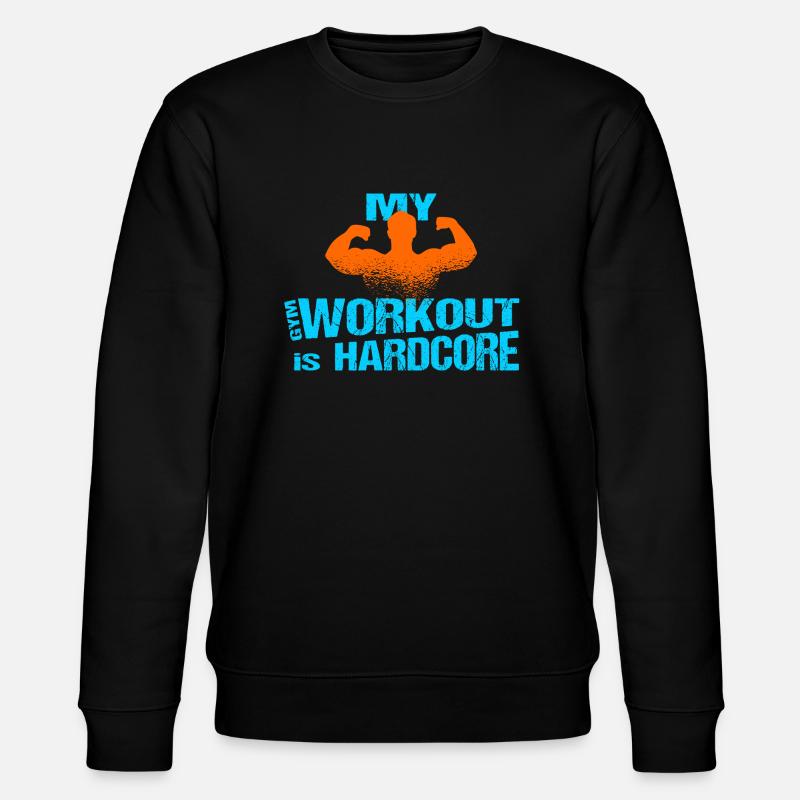 Gym Workout Mann Training - Stanley/Stella Unisex Bio-Sweatshirt CHANGER  - Schwarz