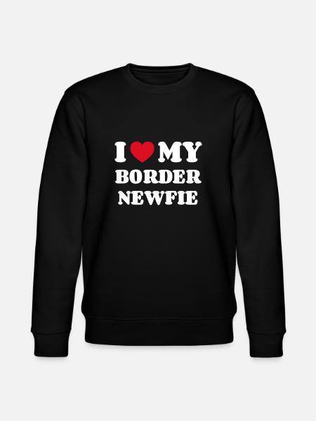 J’aime ma frontière Newfie - Sweat bio CHANGER Stanley/Stella Unisexe - noir