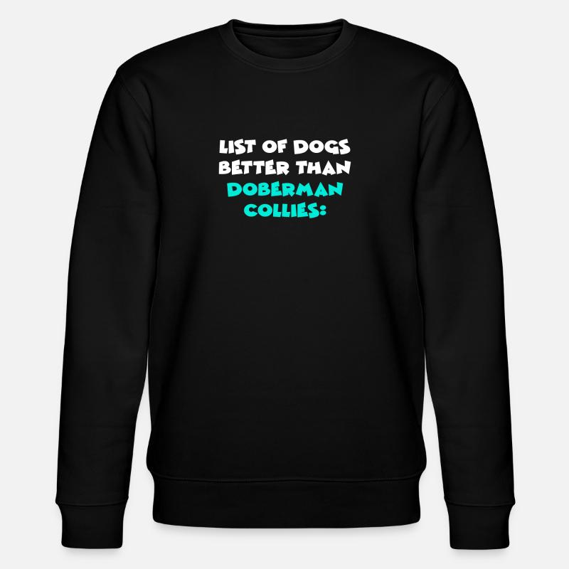 Doberman Collies - Stanley/Stella Unisex Bio-Sweatshirt CHANGER  - Schwarz