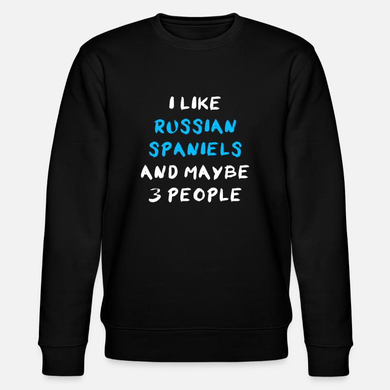 Épagneul russe - Sweat bio CHANGER Stanley/Stella Unisexe - noir