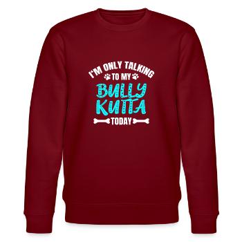 Bully Kutta - Stanley/Stella CHANGER Unisex Organic Sweatshirt - burgundy - Front - Nik (191cm) & Marisol (170cm)