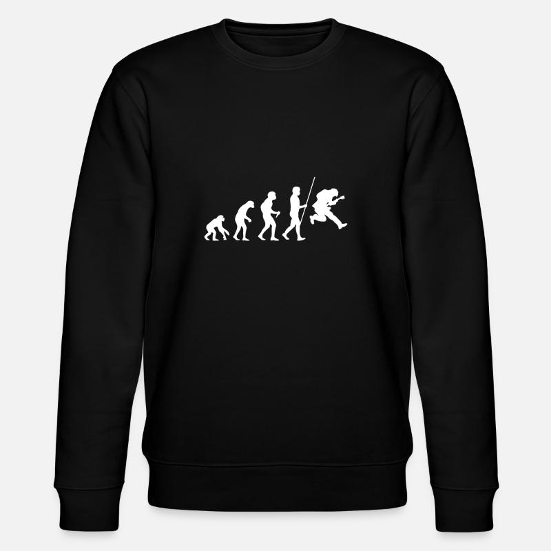 Guitarist Evolution - Stanley/Stella CHANGER Unisex Organic Sweatshirt - black