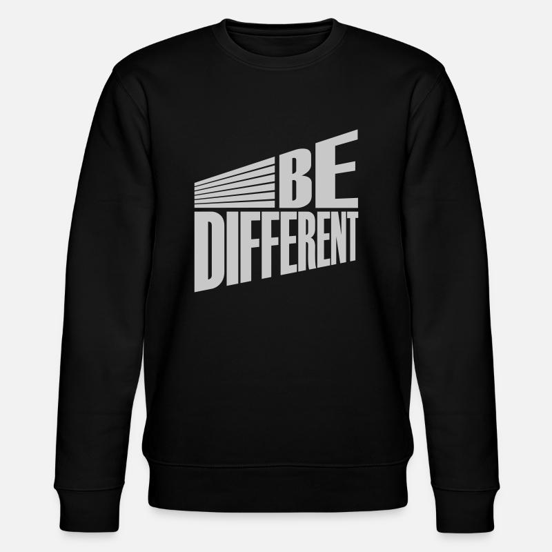 Be different Logo Design - Stanley/Stella CHANGER Unisex Organic Sweatshirt - black