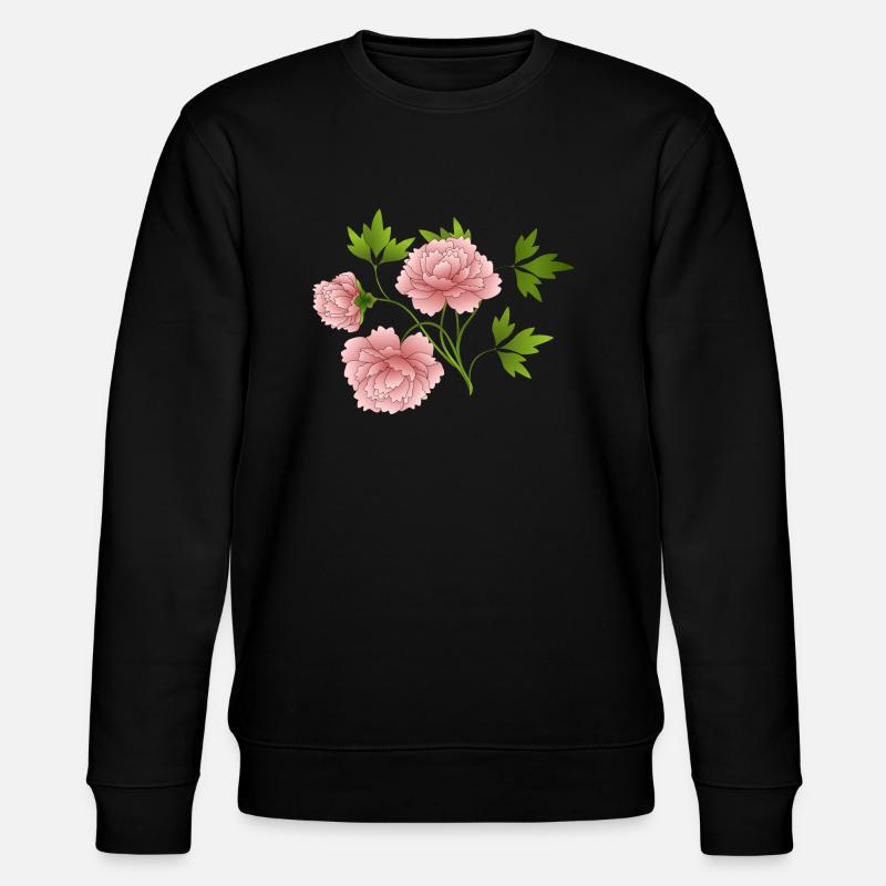 Blumen - Stanley/Stella Unisex Bio-Sweatshirt CHANGER  - Schwarz