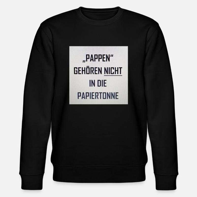 Pappen - Stanley/Stella Unisex Bio-Sweatshirt CHANGER  - Schwarz