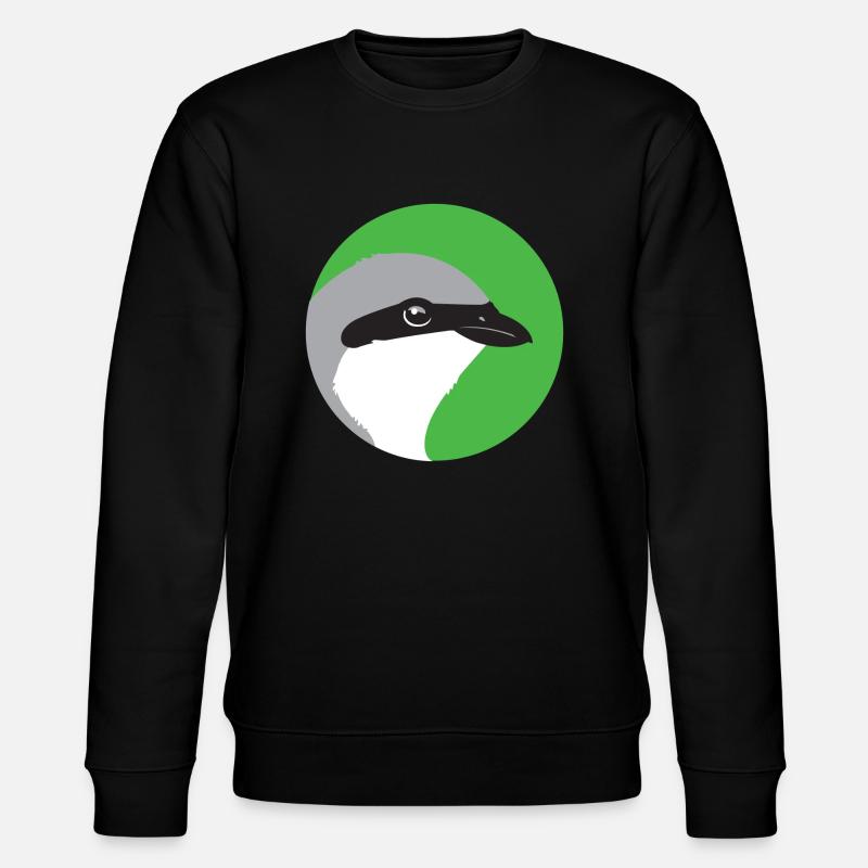 faunaberna Logo Neuntöter - Stanley/Stella Unisex Bio-Sweatshirt CHANGER - Schwarz