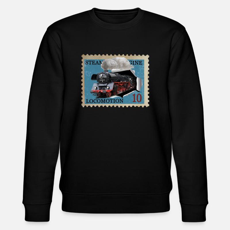 Timbre de locomotive à vapeur - Sweat bio CHANGER Stanley/Stella Unisexe - noir