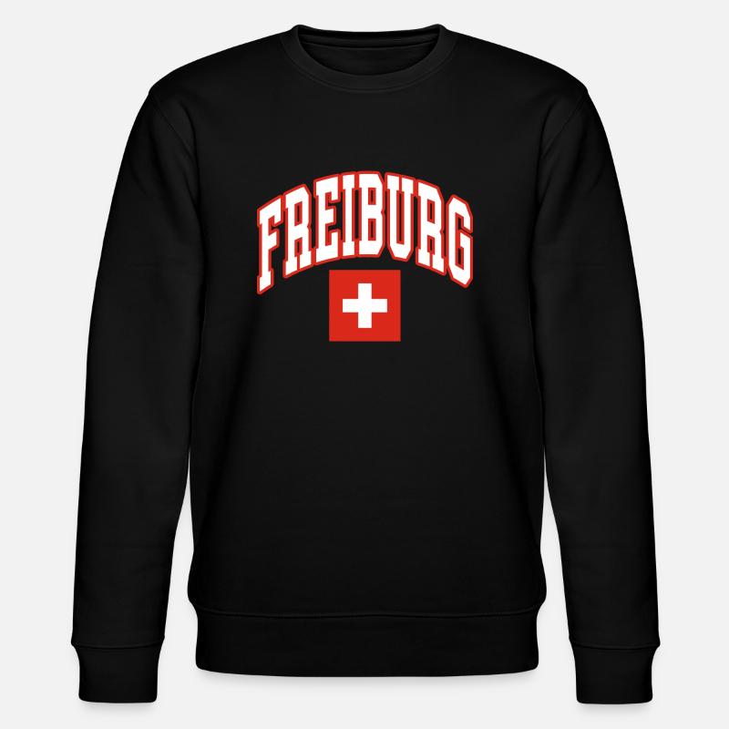 Fribourg drapeau suisse - Sweat bio CHANGER Stanley/Stella Unisexe - noir
