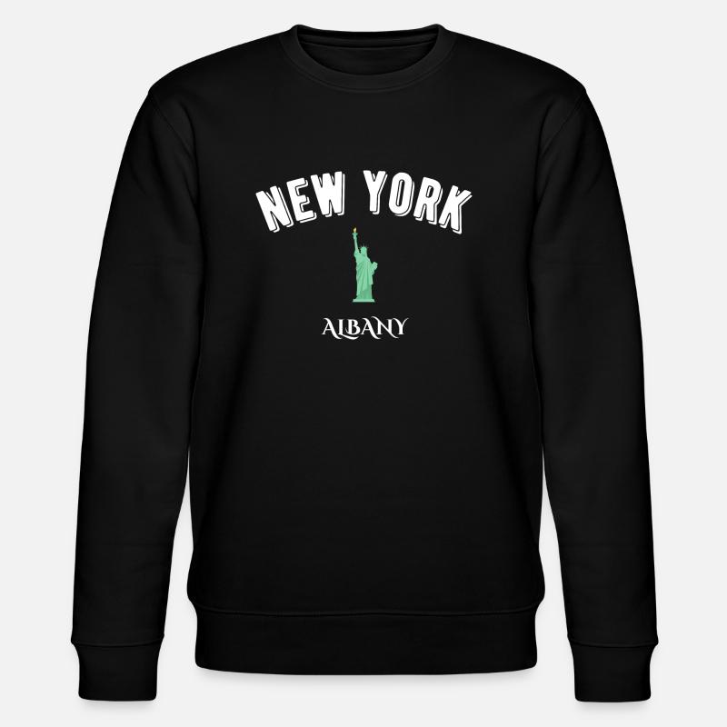new york albany - Stanley/Stella CHANGER Unisex Organic Sweatshirt - black