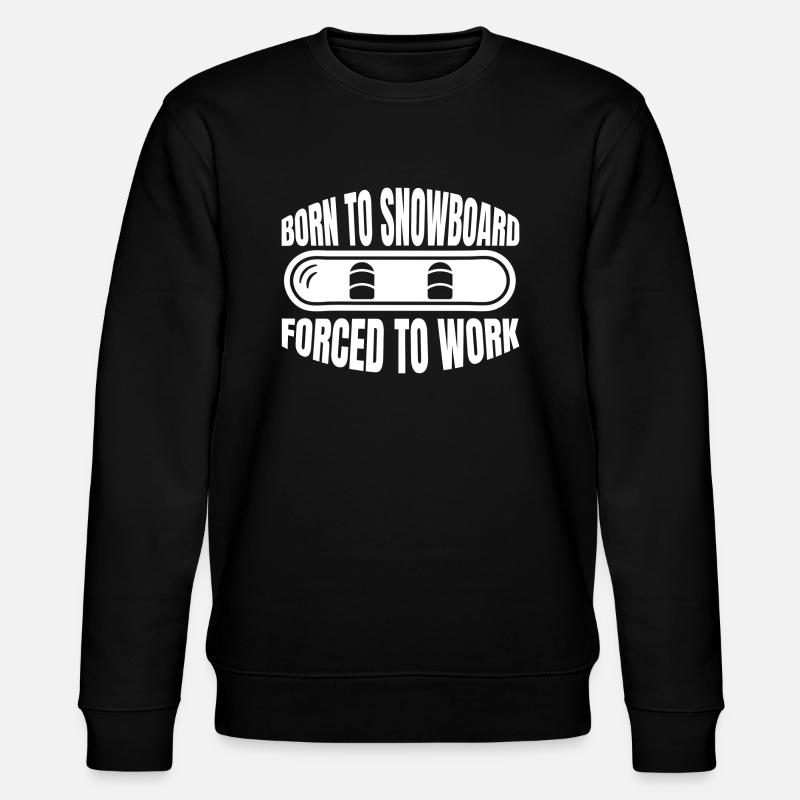 Snowboard Snowboardsport Snowboardfahrer Geschenk - Stanley/Stella Unisex Bio-Sweatshirt CHANGER  - Schwarz
