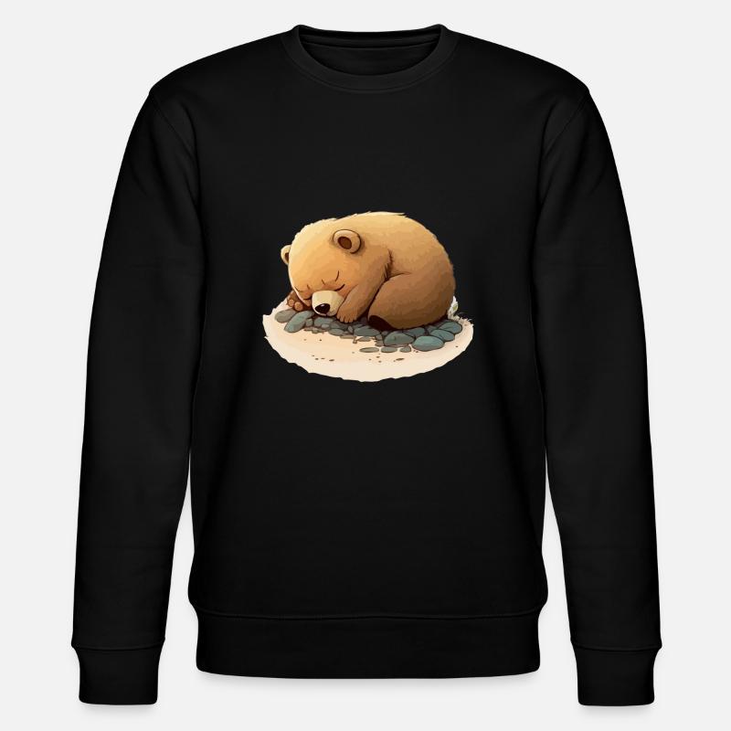 Lolou le petit ourson - Sweat bio CHANGER Stanley/Stella Unisexe - noir