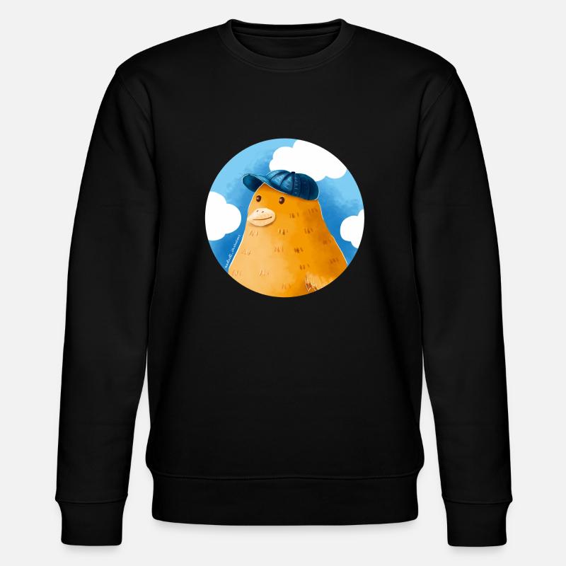 Duck with hat - Stanley/Stella CHANGER Unisex Organic Sweatshirt - black