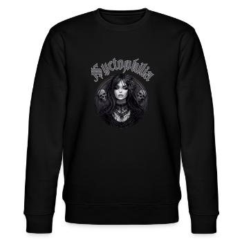 Nyctophilie - Sweat bio CHANGER Stanley/Stella Unisexe - noir - Devant - Nik (191cm) & Marisol (170cm)