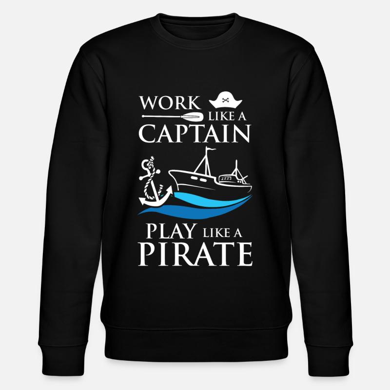 Capitaine Pirates - Sweat bio CHANGER Stanley/Stella Unisexe - noir