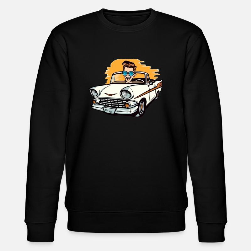 Clément en cabriolet - Sweat bio CHANGER Stanley/Stella Unisexe - noir