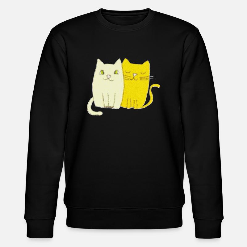 Cat Impressionism - Stanley/Stella CHANGER Unisex Organic Sweatshirt - black
