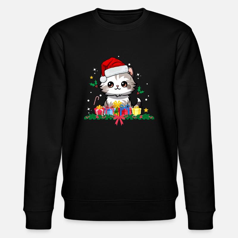 Drôles de chats de Noël - Sweat bio CHANGER Stanley/Stella Unisexe - noir