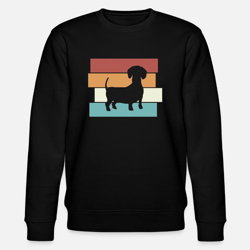 Teckel Chien Rétro - Sweat bio CHANGER Stanley/Stella Unisexe - noir