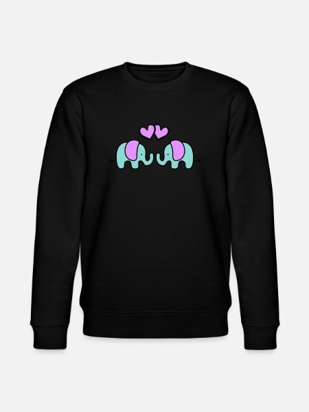 Baby Elephants - Stanley/Stella CHANGER Unisex Organic Sweatshirt - black