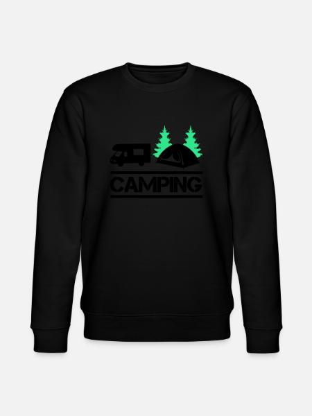 Camping 02 - Stanley/Stella CHANGER Unisex Organic Sweatshirt - black