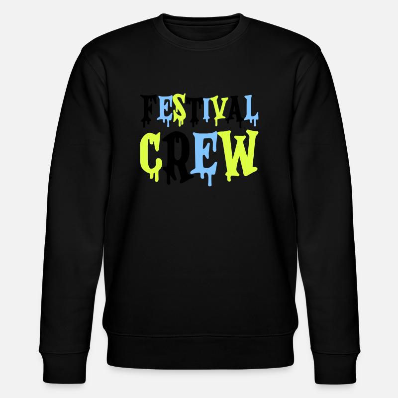 festival crew - Stanley/Stella Unisex Bio-Sweatshirt CHANGER  - Schwarz