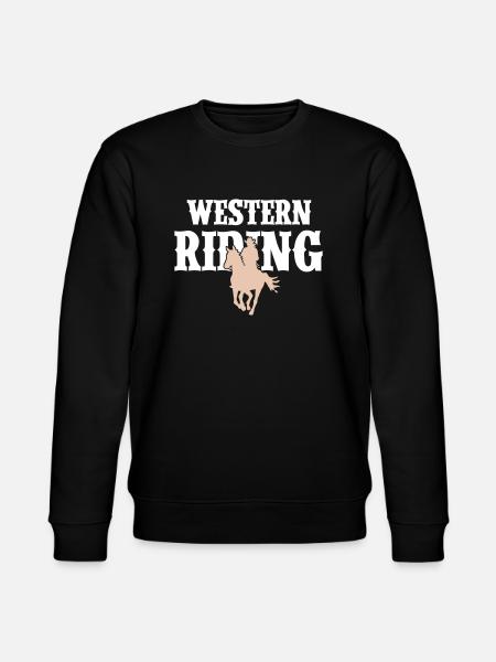 Western Reiten Frau - Stanley/Stella Unisex Bio-Sweatshirt CHANGER - Schwarz