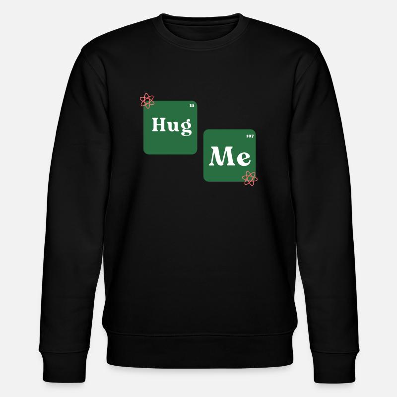 hug me - Stanley/Stella Unisex Bio-Sweatshirt CHANGER  - Schwarz