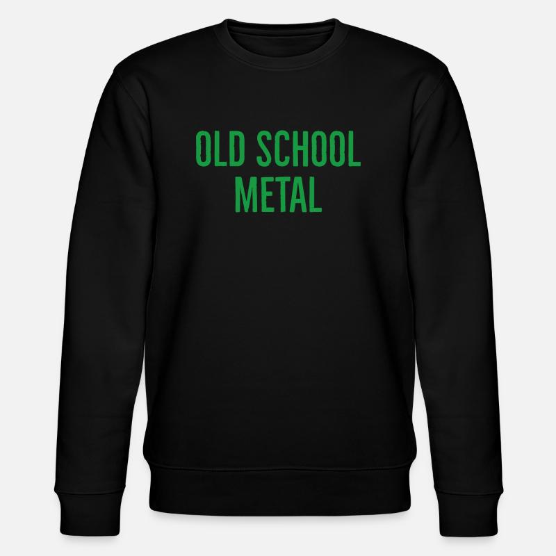 oldschoolmetalgreen - Stanley/Stella Unisex Bio-Sweatshirt CHANGER  - Schwarz