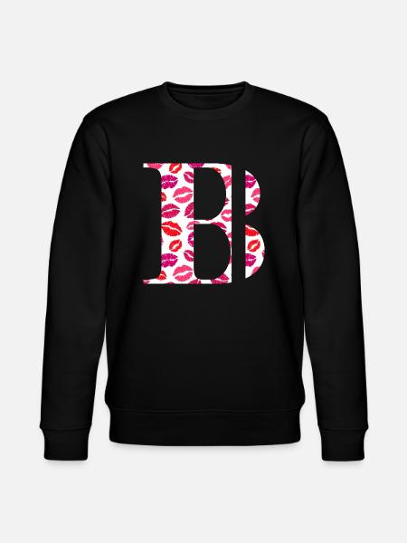 Lettre b bisous - Sweat bio CHANGER Stanley/Stella Unisexe - noir