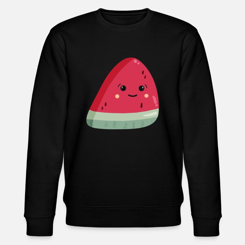 Pastèque Kawaii - Sweat bio CHANGER Stanley/Stella Unisexe - noir