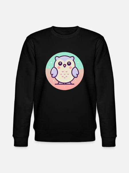 Eule - Stanley/Stella Unisex Bio-Sweatshirt CHANGER  - Schwarz