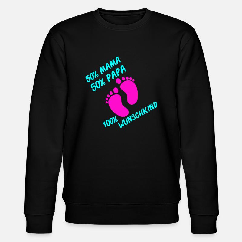 100 Wunschkind 002 - Stanley/Stella CHANGER Unisex Organic Sweatshirt - black