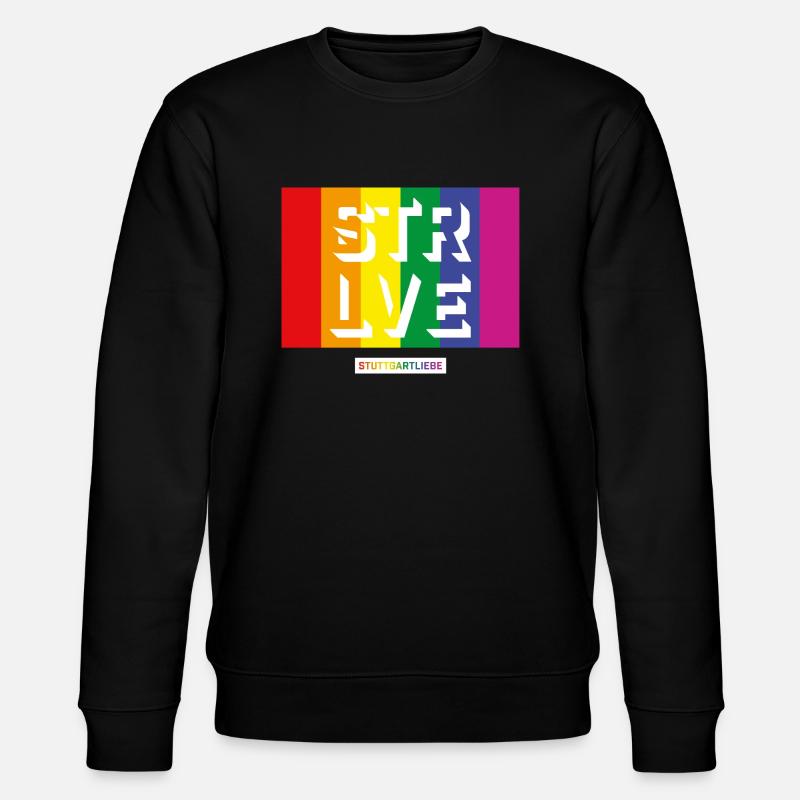 STRLVE #loveislove - Stanley/Stella Unisex Bio-Sweatshirt CHANGER - Schwarz