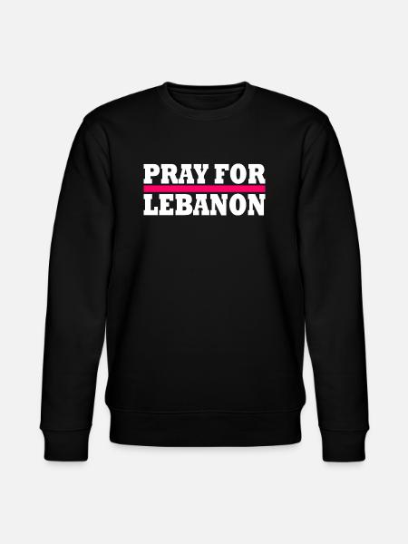 Pray for lebanon - Stanley/Stella CHANGER Unisex Organic Sweatshirt - black