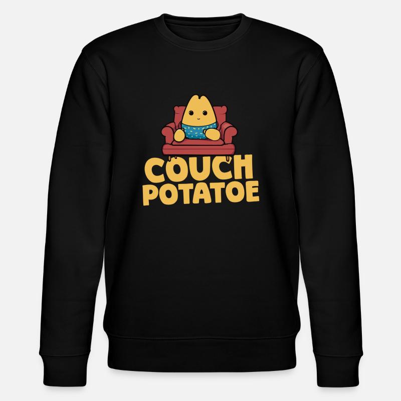 Couchpotatoe Entspannung - Stanley/Stella Unisex Bio-Sweatshirt CHANGER  - Schwarz