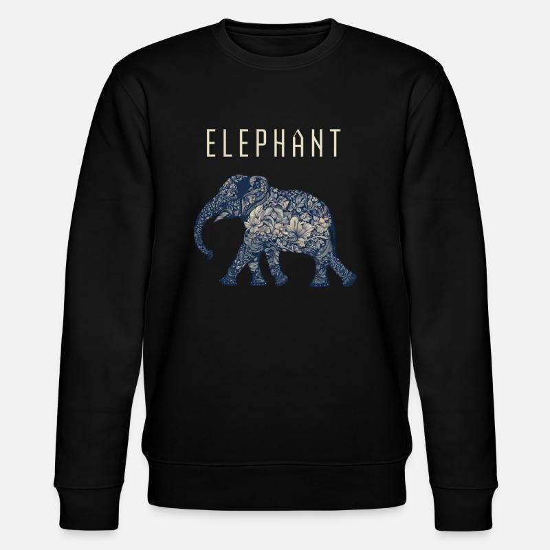 Elephant - Stanley/Stella CHANGER Unisex Organic Sweatshirt - black